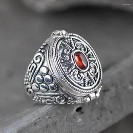 Кольца кластера BOCAI, настоящее S925, чистое серебро, мужское и женское кольцо, креативный дизайн, ювелирные изделия, тисненый узор, коробка Gawu