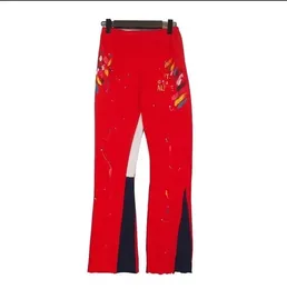 Gallerie Flared Pant Designer Pants Galleriesy Dept Pants Letter Print Denim Straight Sweatpants Speckled Dept Pant Gallerie Pants 7192