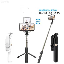 Selfie Monopods Selfie Monopods Q03 Stick Mini Mobile Phone Stand Outdoor Photo Wireless Aluminum L230912