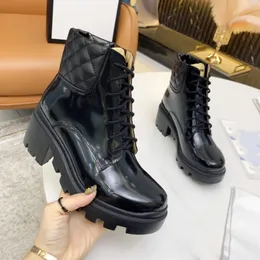 Designer G Boots Women Ankle Booties Winter Leather Boot Martin Platform Letter Luxury Woman fghfgh