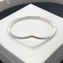 Autentisk sterling silver polerad önskan armband armband kvinnor flickor bröllop designer smycken för pandora flickvän gåva Brace277m