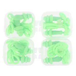 Partihandel 12st Silicone Ear Plug Buller Reduction Sleep Anti REBRÖVNING Ljudisolering öronproppsskydd Sovande återanvändbara öronproppar ll ll