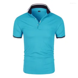 Polos pour hommes Summer 2023 hommes Business haut de gamme Femmes à manches courtes Polo Casual Ablèment Shirt Breathable