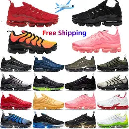 2023 TN Plus Plus Shoes Running Shoes S Triple Black White Cherry Hyper Blue Light Breed Be True Mens Trainers Sport Size Size