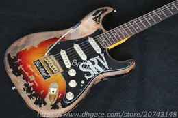 Custom Shop Masterbuilt Limited Edition Stevie Ray Vaughan Tribute SRV nummer ett elgitarr vintage Brown