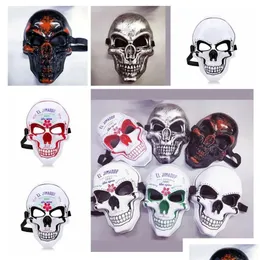 Party Masks Skeleton Horror Mask Halloween Crack Skl Scream Masquerade Adt Fl Face Retro El C209 Drop Delivery Home Garden Festive Su Ot2Dw