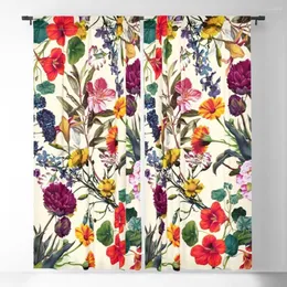 Curtain Colorful Europe Luxury Floral Curtains For Living Room Bedroom Window Kitchen Screening Yarn