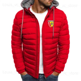 Herrjackor Ny jacka Meneuro Club RC Lens tryckt långärmad ytterkläder kläder varma rockar vadderade tjocka parka smala fit windbreaker t230919