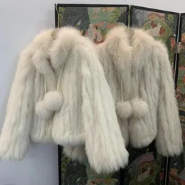 Women's Fur Coat Short Female Coconut Milk Ball Car Woven Cute Girlish Feeling.