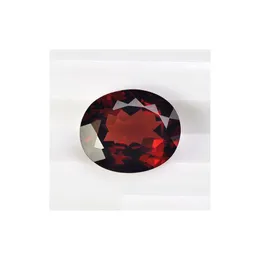 Loose Gemstones 20Pcs/Lot Hine Cut Facet Oval Shape 8X6-14X10Mm Chinese Garnet Stone Natural Gemstone For Jewelry Making Drop Dhgarden Dhy02