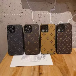 Phone cases designer iPhone 15 plus 13 12 14 11 Pro max 15Promax Luxury leather Unisex shockproof case