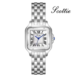 Relógios de pulso de alta qualidade marca de luxo clássico cor dial diamante pantera moda mulheres relógio senhoras quartzo relógio de pulso feminino clo295s