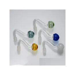 Colorf 10mm Male Joint Glasschüsseln Pyrex Ölbrenner Rohr Tabak Bent Bowl Shisha Adapter Dicke Bong Rohre Blau Grün Gelb Rosa S