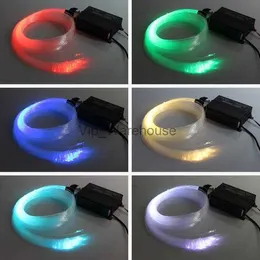 LED -remsor RGB Färgglada LED -lysdioxidfiberoptiska stjärna takpaket Lätt neonskylt 150 st 0,75 mm 2m 16W RGB Optiska fibrer Ljusmotor 24 Key Remote HKD230912