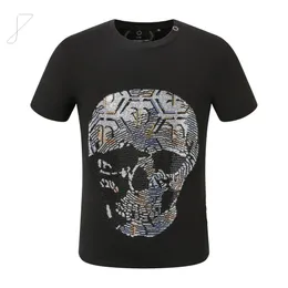 Hot Phillip Plain Men T Shirt Designer PP Skull Diamond Футболка с коротким рукавом Dollar Bear Tiger Марка Футболка Высококачественная футболка с черепами Топы SP2129