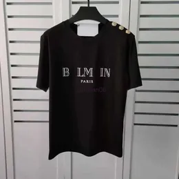 2023s Balman T-Shirt Designer Männer Frauen Sommer Schwarz Rot Brief Kleidung Druck Hemd Luxus Ärmeln Mode Hohe Qualität Top Asiatische Größe S-xxl E28L