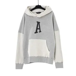 Stylish Autumn Winter Men's Patchwork Hoodie Oversize Pocket Hoody Unique Cracked Print Casual Hooded Sweatshirt Pullover For Women 23FW 12 september