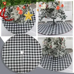 Carpets Checkered Tree Skirt Christmas Ornaments Holiday Scenes With Bottom Decorative Apron Merry Home Area #t2g