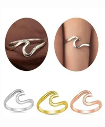 Модное кольцо с волнами океана в корейском стиле, простое обручальное кольцо с волнами, дешевые новые украшения для женщин, свадебный подарок6594715