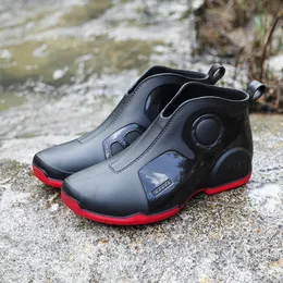 Yağmur Botları Erkek Açık Mekan Balıkçılık Yağmur Botları Fashion Slip Non Slip Su Geçirmez Kapalı Mutfak İş Yağmur Botları Oto Yıkama Botları 230912