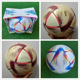 New World 2022 Cup Soccer Ball Size 5 High-Rade Nice Match Football Ship the Balls بدون Air Box2760