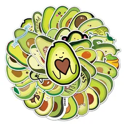 50pcs cartoon avocado graffiti creative sticker PVC fashion car waterproof diy skateboard decoration