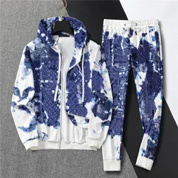 23SS Running TrackSuits Men Surtswear Suits Spring and Autumn Dong-Sleeved Dwuczęściowy sportowiec Jogging Kurtka + spodnie