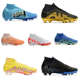Designer shoes Blue Mens Superfly 9 Elite Fg Soccer Shoes Cleats Men Football Boots Barely Green Black Volt Dark Beetroot Training Shoes Yellow Strike