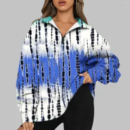 Kvinnors hoodies mode tröjor för kvinnor överdimensionerade halva zip pullover långärmad tröja quare hoodie tröja sudaderas de mujer