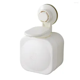 Liquid Soap Dispenser Strong Bearing Press Home Kitchen Wall Mounted Waterproof Practical ABS Space Saving Hanging Suction Cup Bathroom