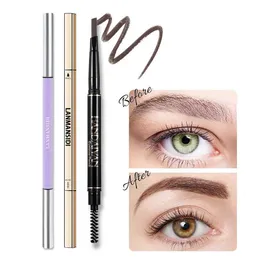 Eyebrow Enhancers Eyebrow Pencil For Women Long Lasting Waterproof Dark Brown Natural Eye Brow pen with Brush Extreme Thin Beauty Cosmetic Tool 230912