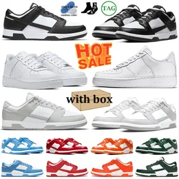 with box free shipping shoes for men women 1 1s low designer sneakers panda grey fog UNC classic platform shoe triple white black syracuse mens womens outdoor trainers