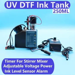 Tintenfeind -Kits UV -modifizierter Drucker CISS -Tank mit Alarmfarbe für L1800 L805 L800 Timer einstellbarer Spannungsadapter
