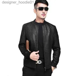 Männer Pelz Faux Pelz Männer Echtes Leder Jacke Kurze Echt Schaffell Mantel Casual Herren Jacken Frühling Chaqueta Cuero Hombre l230913