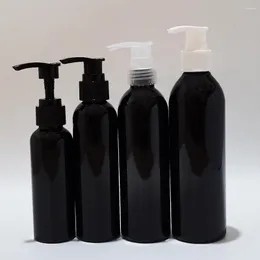 Butelki do przechowywania 30pcs 100 ml 150 ml 200 ml 250 ml pusta plastikowa pompa kosmetyczna Czarna balsam do szamponu butelka żelowego