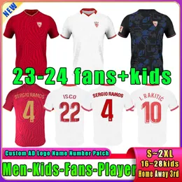 23 24 Sevillas Sergio Ramos de Jong I Rakitic Fans Player Player Cootcer Jerseys Munir Suso L Ocampos Lamela