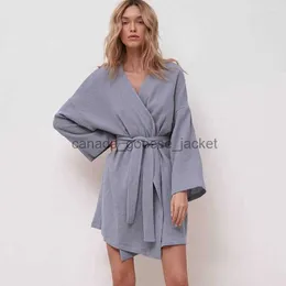 Women's Sleep Lounge Women's Swimwear Beach Dress Women 2023 Korean Style Summer Outfit For Cover Up Robe Pajamas Ladies Wear Bathrobe Morning Occupy HomeL230913