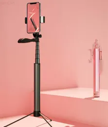 Selfie Monopods Doldur Işık Selfie Beauty Canlı Destek Tripod Landing Hızlı El Çok Fonksiyonlu Cep Telefonu Canlı Selfie Stick Fotoğraf Aksesuarları DHLL20309013