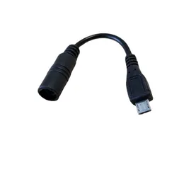 Conector de 5,5/2,1 mm, 5,5 mm x 2,1 mm, CC hembra a Micro B USB, cable de carga de alimentación macho