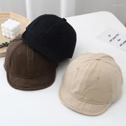 볼 캡 American Retro Short-Brimmed Peaked Cap Amekaji Soft Brim Baseball Washed Old Top Workwear Hat Fashion