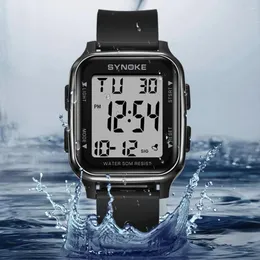 Wristwatches Outdoors Sport Watch Men Concise Style Big Dial Digital Watches 50M Waterproof Date Clock Reloj Hombre