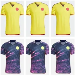 2023 2024 Колумбия Выездные футбольные майки 23 24 FALCAO JAMES домашняя футбольная рубашка CUADRADO National Team мужская детская форма Camiseta de futbol maillot S-2XL униформа888