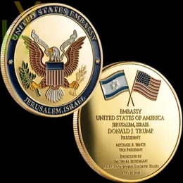 US-Botschaft, Israel, Jerusalem, Trump-Challenge-Gedenkmünze der US-Botschaft