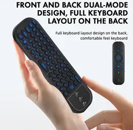 G60S Pro Air Mouse Wireless Voice Remote Control 2.4G Bluetooth-compatible Dual Mode IR Learning with Backlit for Computer TV