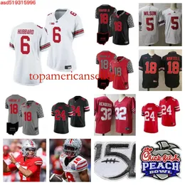 Ohio State Buckeyes Football Jersey 36 Gabe Powers 77 Tegra Tshabola 92 Caden Curry 15 Jelani Thurman 93 Hero Kanu 8 Cade Stover 4