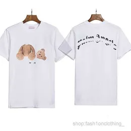 Erkek Palm Tasarımcı Pa Kırık Ayı Klasik T-Shirt Erkekler Kadın Tişörtleri Lüks Tees Tişörtleri Kısa Kollu Gündelik Yaz Plaj Açısı 47 U50C