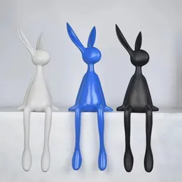 Other Event Party Supplies Modern simple long-ear rabbit sitting posture decoration living room porch TV cabinet model room high-grade floor decoration 230912