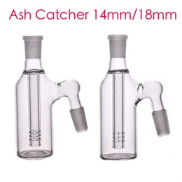 Atacado Clear Glass Ash Catcher 14mm 18mm 4,5 polegadas Mini Hookah Glass Bong Water Catchers Grosso Pyrex Clear Bubbler Ashcatcher 45 Graus