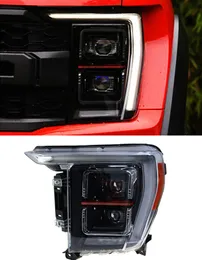 Gruppo faro per auto per Ford F-150 SVT Raptor 20 21-2023 Fari a LED con lenti abbaglianti Lampada di segnalazione