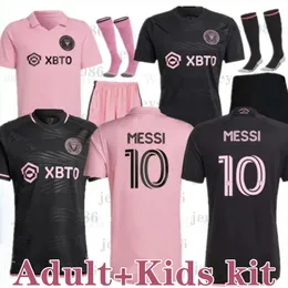 2023 Inter Miami Soccer Jerseys MESSIS Matuidi HIGUAIN CAMPANA YEDLIN 23 24 Kits de chemise de football Kits d'uniforme pour enfants adultes